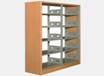 鋼木結(jié)合雙節(jié)圖書(shū)館書(shū)架